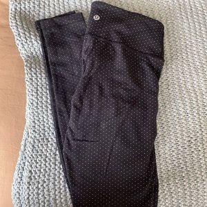 Lulu lemon leggings, Polkadot size 2
